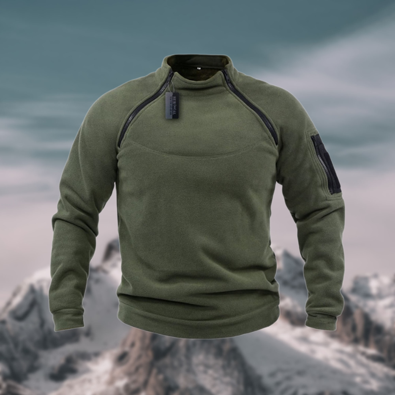Herrenpullover Viertelzip mit Stehkragen für Frühling – Moderner Stil und Komfort für den Alltag 4