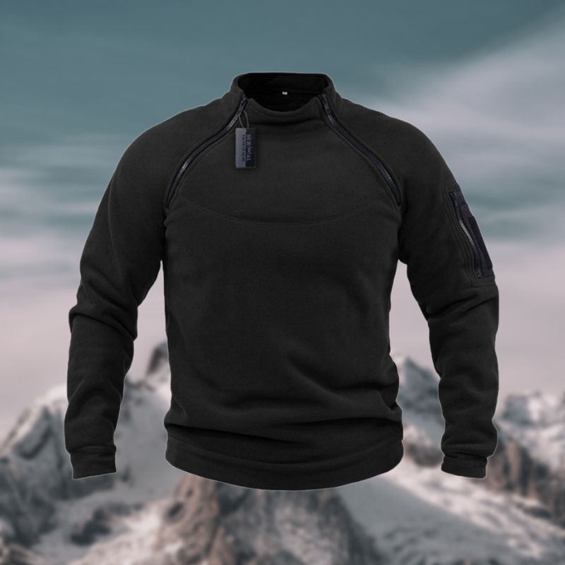 Herrenpullover Viertelzip mit Stehkragen für Frühling – Moderner Stil und Komfort für den Alltag 5