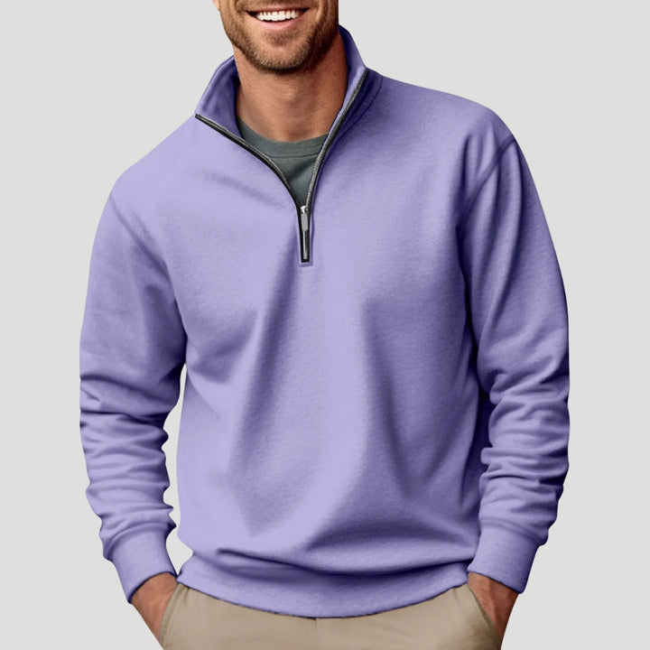 Herrenpullover mit Viertelreißverschluss – Klassischer Freizeitpullover für Komfort und Stil 5