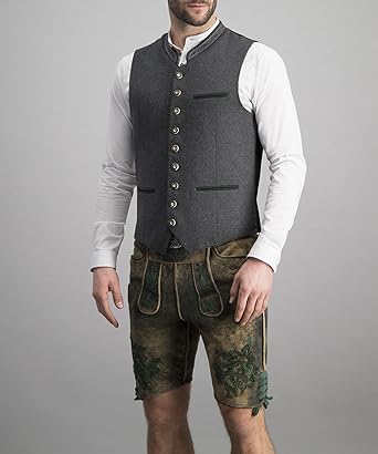 Herrenweste Klassisch Elegant Grau für Festliche Anlässe – Vielseitige Herrenwesten für Tradition und Stil 2