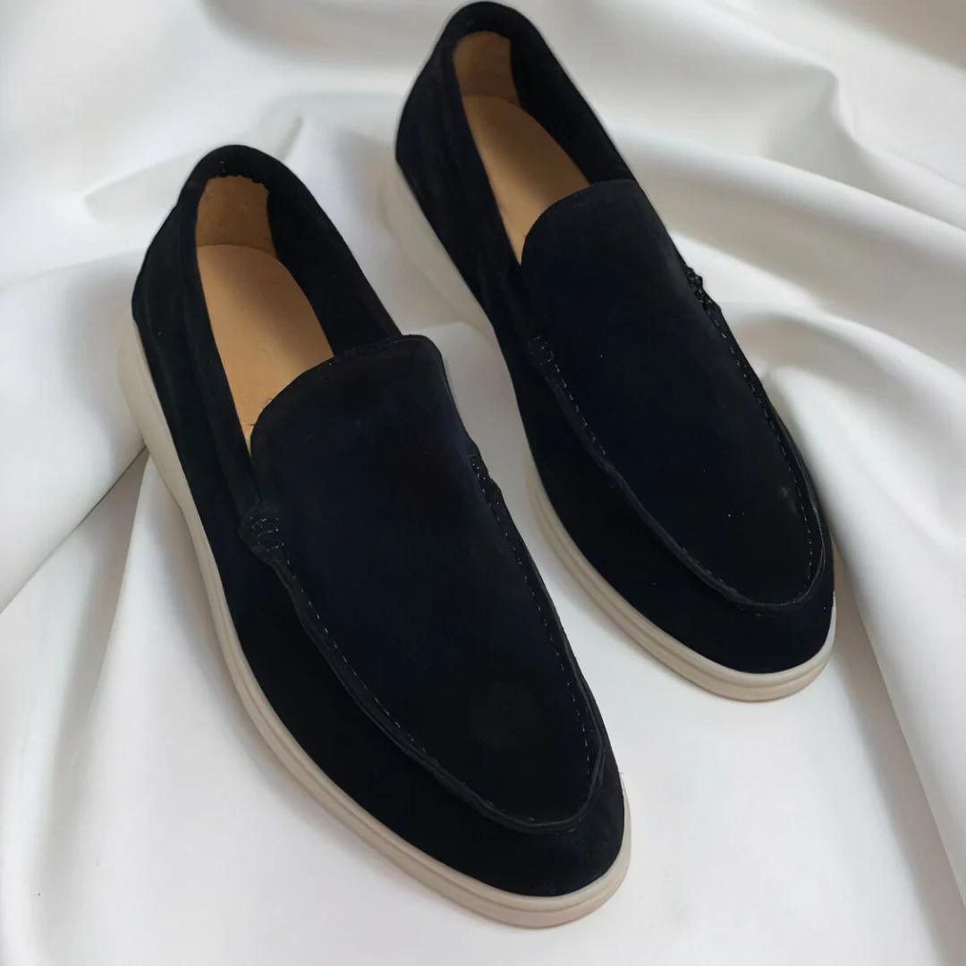 Herreslip-on loafers Komfortable memory foam læderblanding 12