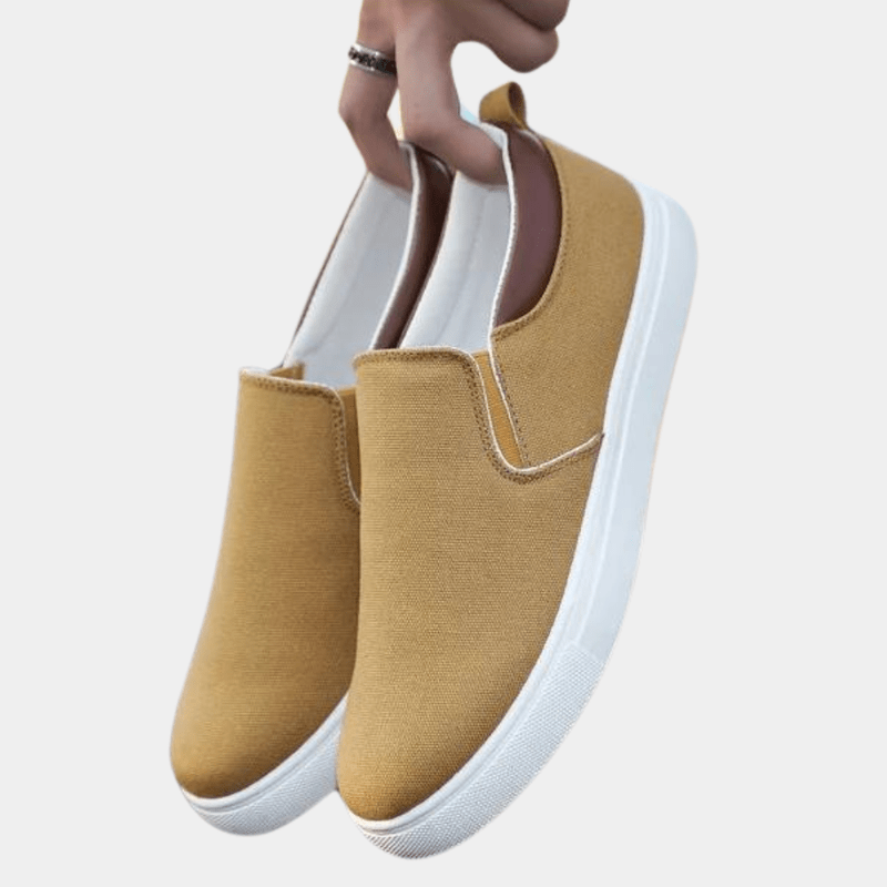 Herreslip-on sneakers i behagelig kanvasblanding til hverdagsbrug 2