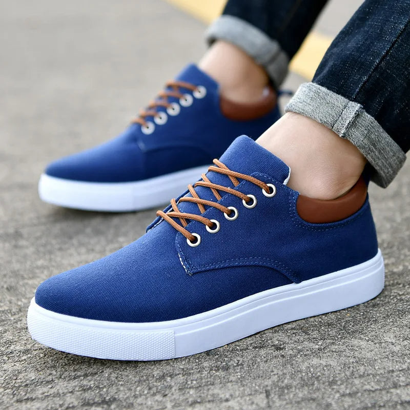 Herresneakers i komfortabel kanvasblanding 5