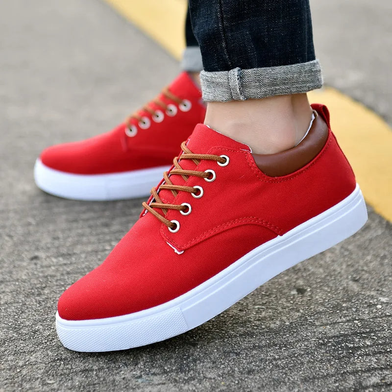 Herresneakers i komfortabel kanvasblanding 6