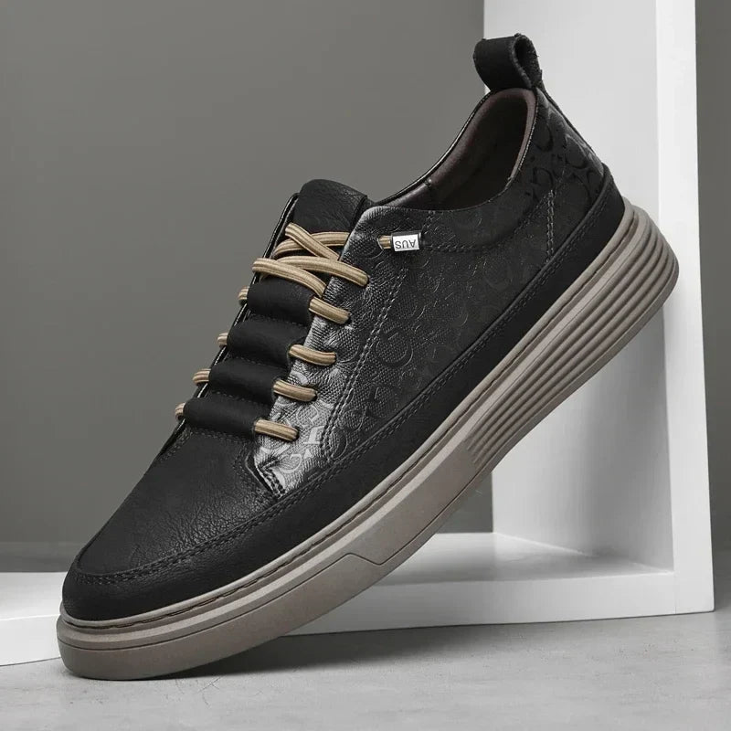 Herresneakers med behagelig tekstilblanding, støttende pasform 0