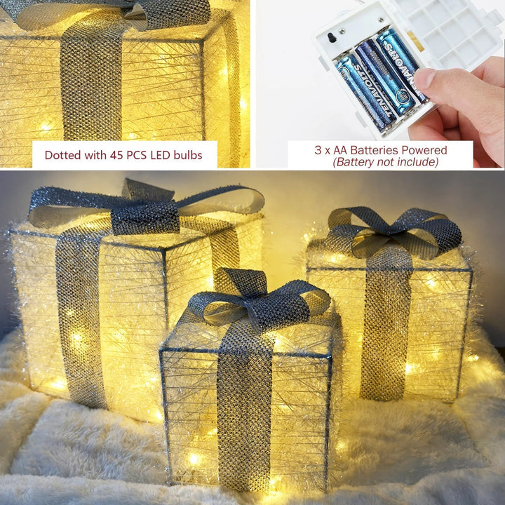 HolidayPresents | LED gaveæske dekorationslys sæt 1