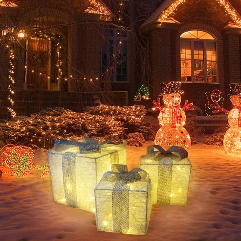 HolidayPresents | LED gaveæske dekorationslys sæt 2
