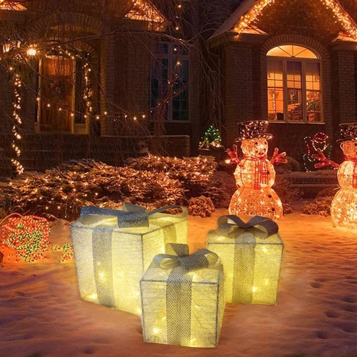 HolidayPresents | LED gaveæske dekorationslys sæt 2