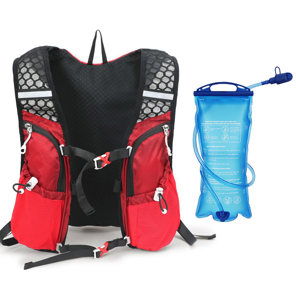 HydroPack Letvægts Hydreringsrygsæk - 2L Vandbeholder til Løb, Cykling og Vandreture 2