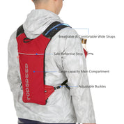 HydroPack Letvægts Hydreringsrygsæk - 2L Vandbeholder til Løb, Cykling og Vandreture 3