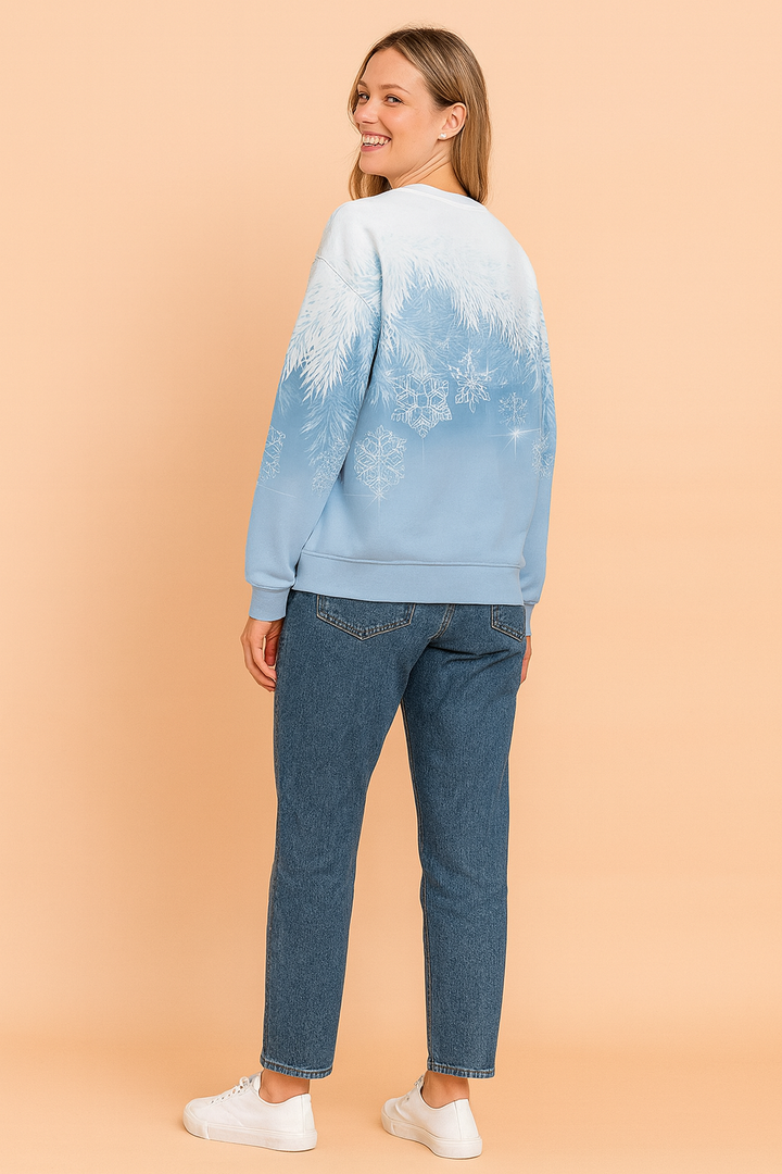 Ilona | Sweater med vintersnefnugmotiv 1