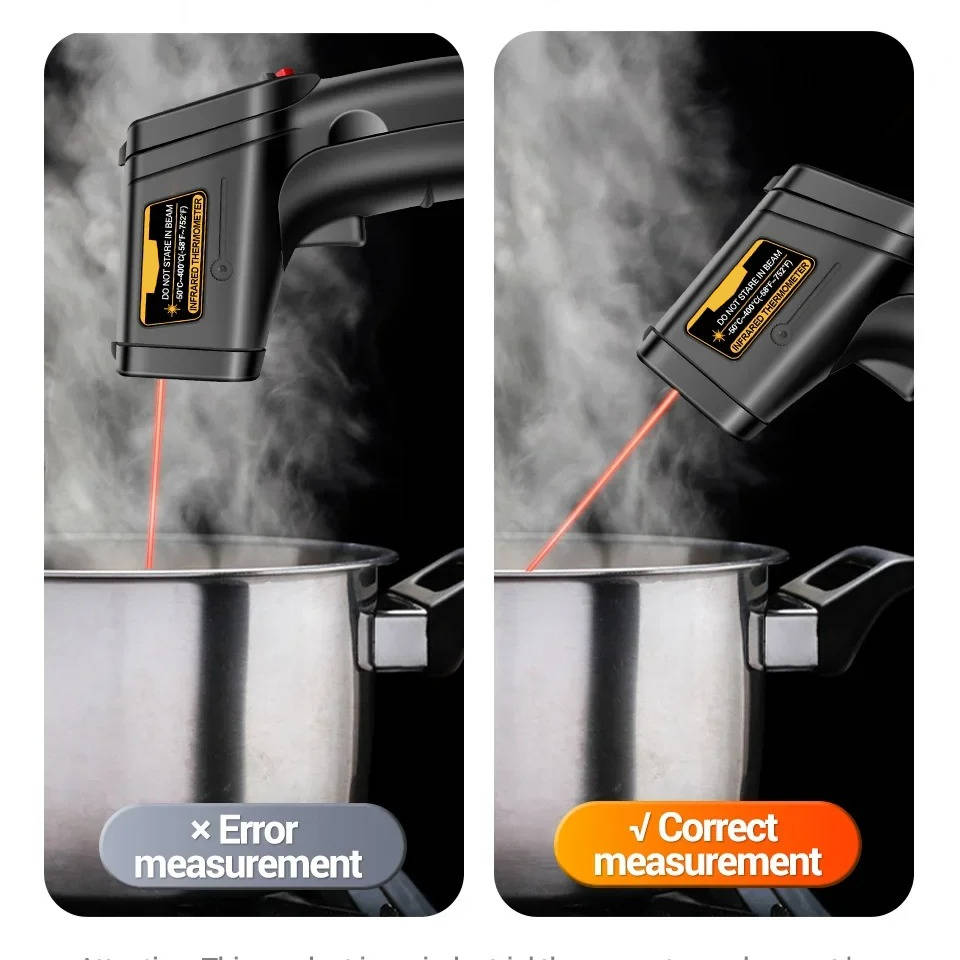 Infrarødt lasertermometer alt-i-én 6