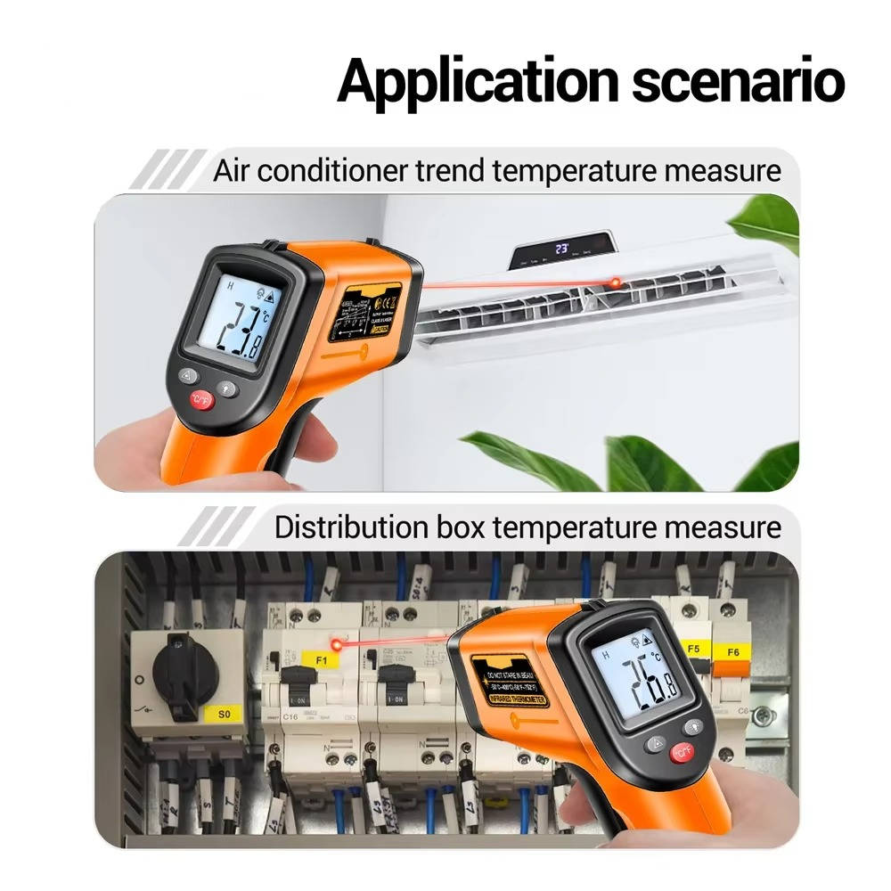 Infrarødt lasertermometer alt-i-én 8
