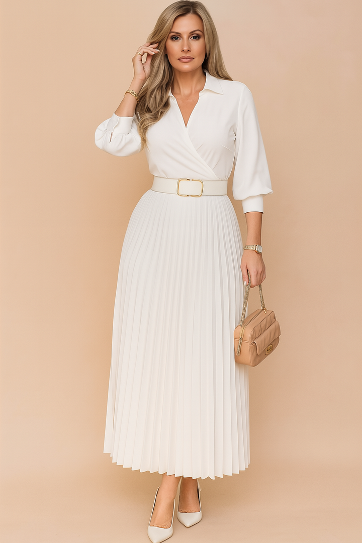Isabella | Elegant midi sommerkjole i kraftige størrelser 1