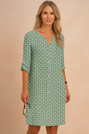 Iwona | Luftig Boho blomsterkjole 0