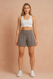 JAZMIN | Højtaljede sportsshorts med lommer 8