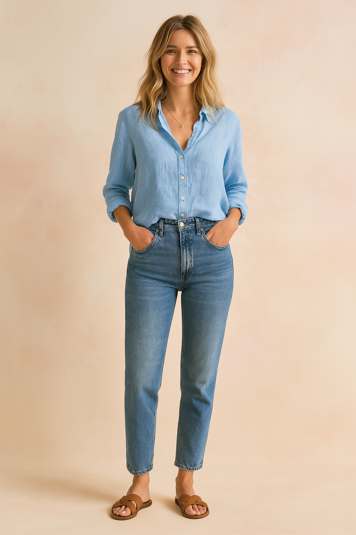 JENNIFER | Klassisk skjortebluse med en afslappet stil 6