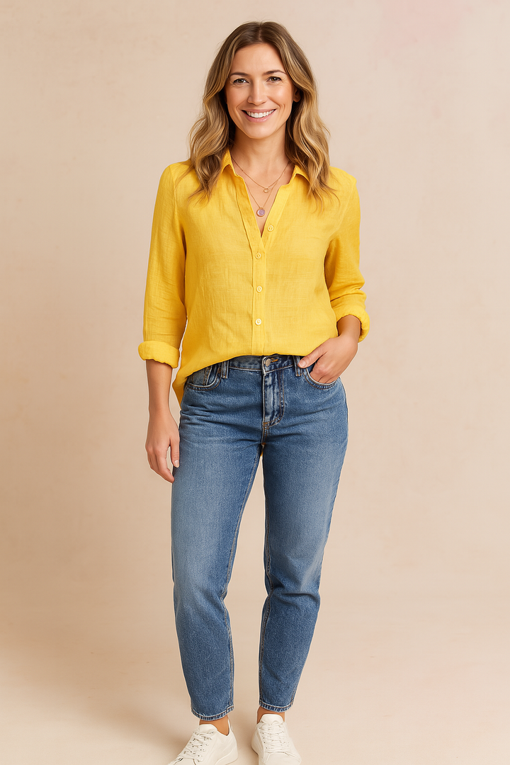 JENNIFER | Klassisk skjortebluse med en afslappet stil 8