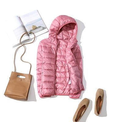 Jacke Damen Glänzend Kurz Winterjacke Modisch Warm für Urbane Outfits 12