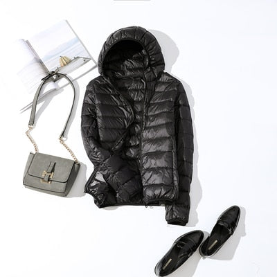Jacke Damen Glänzend Kurz Winterjacke Modisch Warm für Urbane Outfits 3