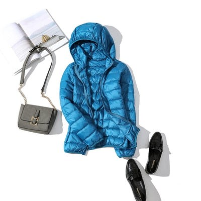 Jacke Damen Glänzend Kurz Winterjacke Modisch Warm für Urbane Outfits 8