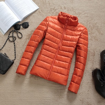 Jacke Damen Glänzend Kurz Winterjacke Modisch Warm für Urbane Outfits 9