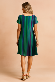 Jenny | Flagrende boho-kjole med gradueringseffekt 2