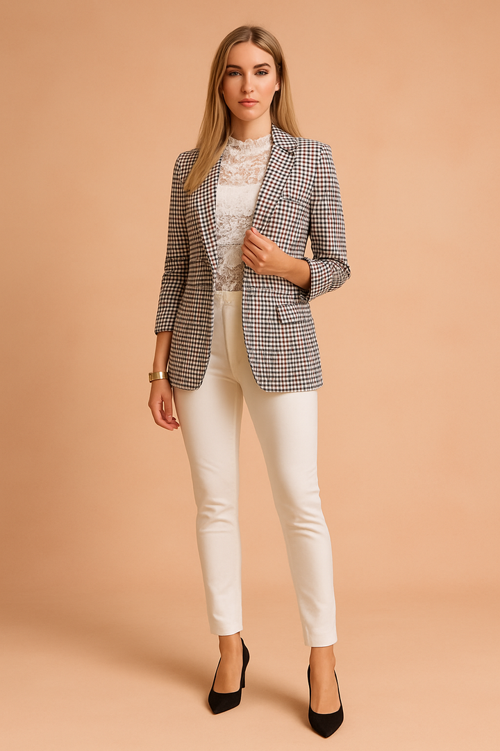 Jovie | Elegante damesjas met sjaalkraag 0
