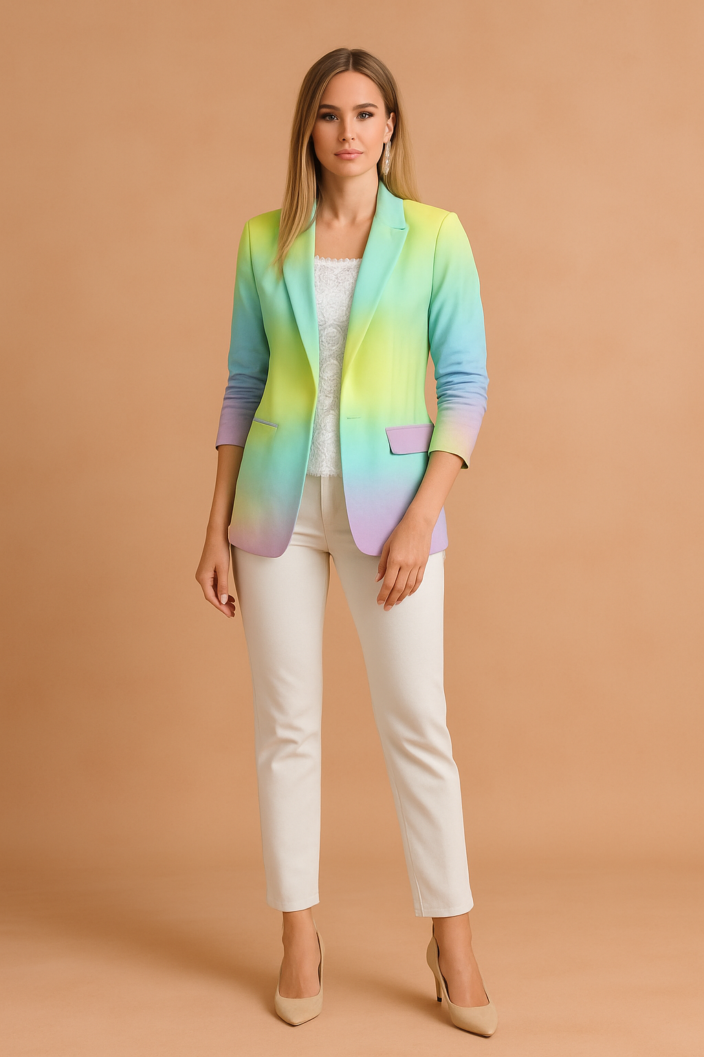 Jovie | Elegante damesjas met sjaalkraag 2