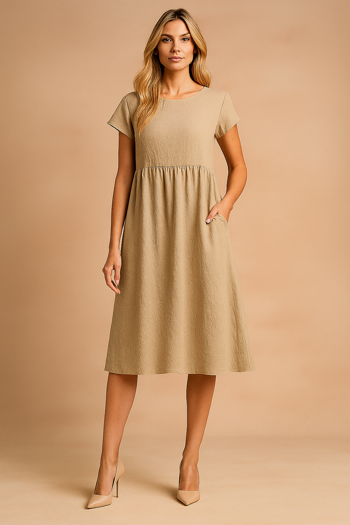Judy | Luftig Midi Basis Sommerkjole 0