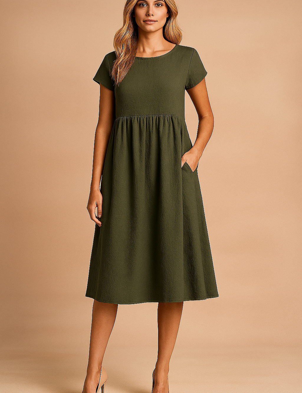 Judy | Luftig Midi Basis Sommerkjole 1
