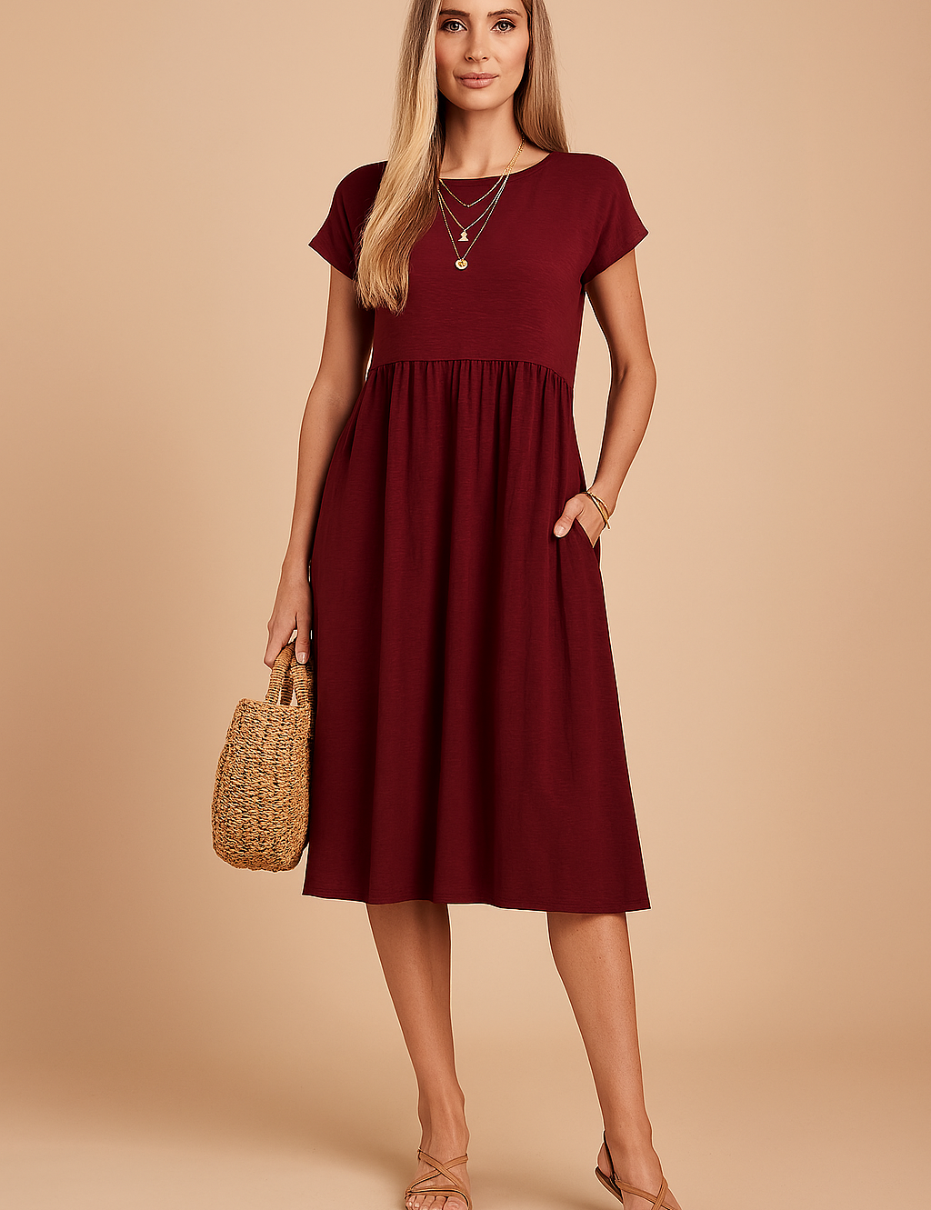 Judy | Luftig Midi Basis Sommerkjole 2
