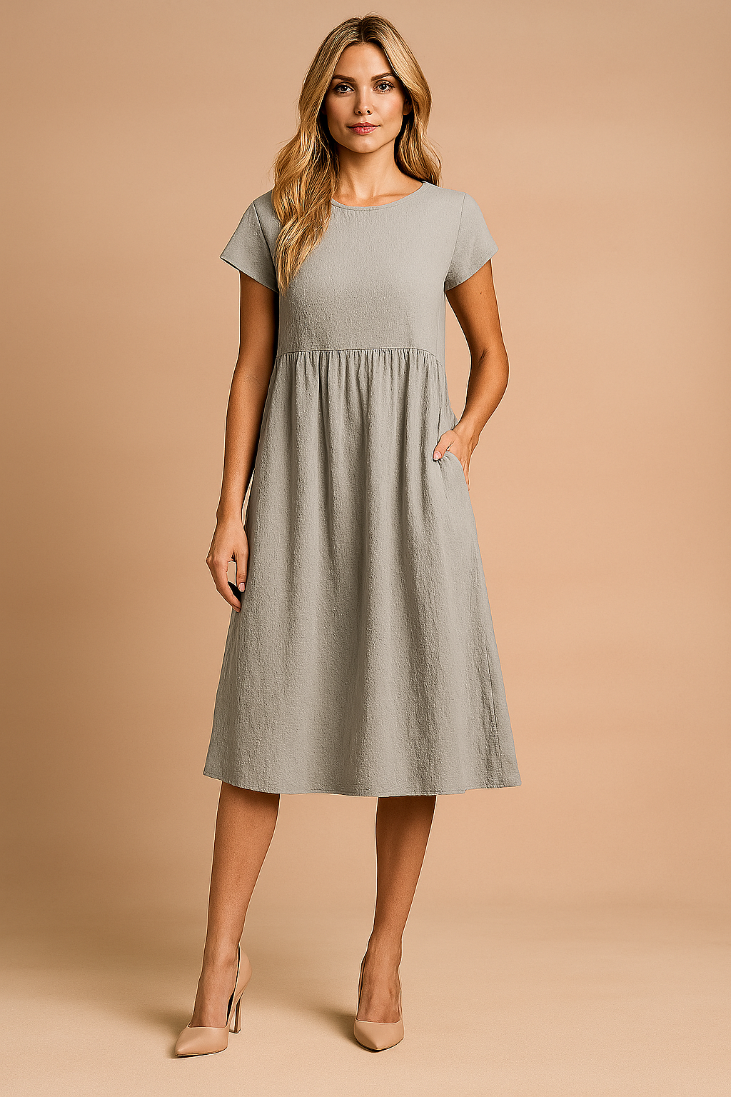 Judy | Luftig Midi Basis Sommerkjole 4