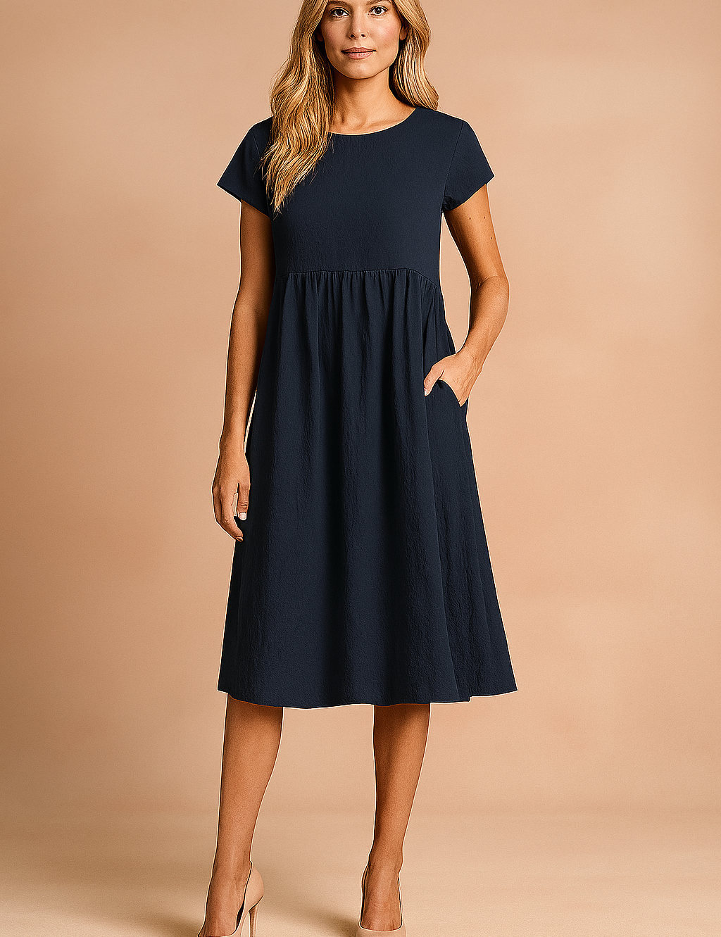 Judy | Luftig Midi Basis Sommerkjole 5