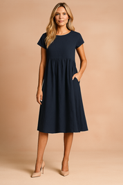 Judy | Luftig Midi Basis Sommerkjole 5