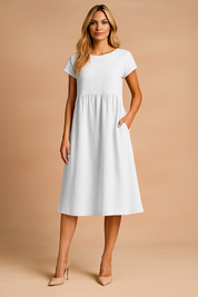 Judy | Luftig Midi Basis Sommerkjole 6