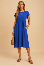 Judy | Luftig Midi Basis Sommerkjole 8