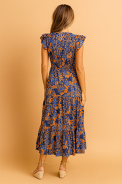Julia | Flagrende kjole med blomsterprint 1