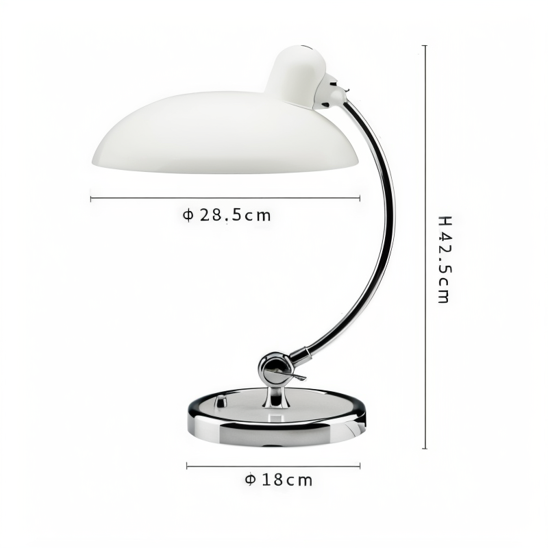 Justerbar vintage skrivebordslampe med jernkuppel 2
