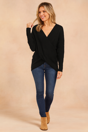 Kalina | Sweater med slå-om-udskæring 2