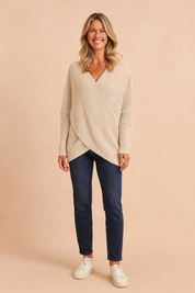 Kalina | Sweater med slå-om-udskæring 3