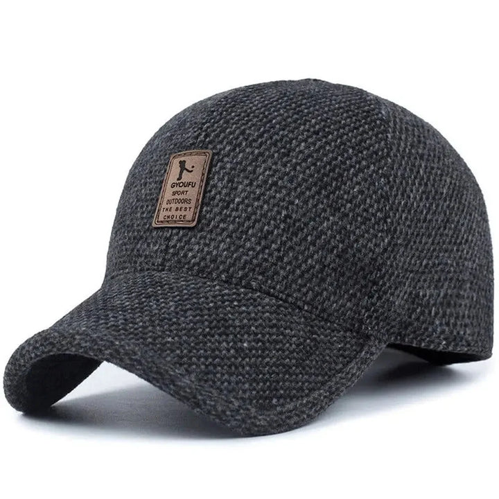 Klassische Wintermütze mit Ohrenschutz und Snapback-Design 0