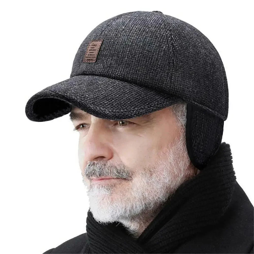 Klassische Wintermütze mit Ohrenschutz und Snapback-Design 1