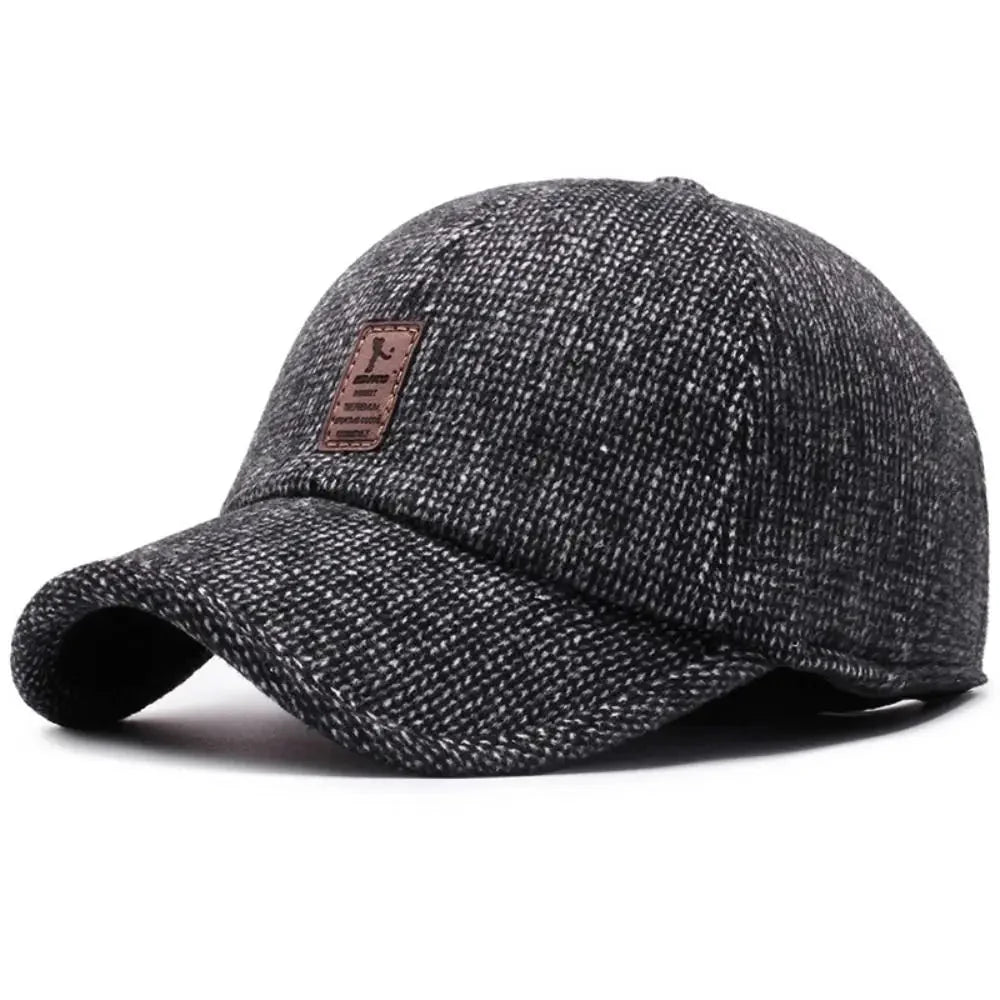 Klassische Wintermütze mit Ohrenschutz und Snapback-Design 2