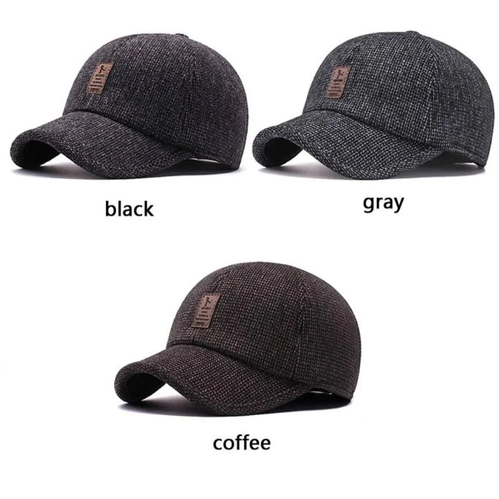 Klassische Wintermütze mit Ohrenschutz und Snapback-Design 4