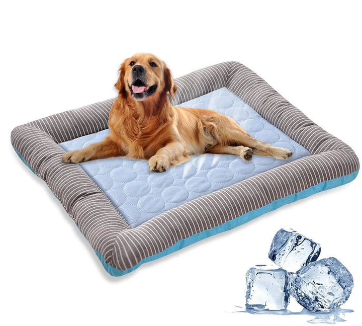 Kølende hundeseng med issilkemateriale 1