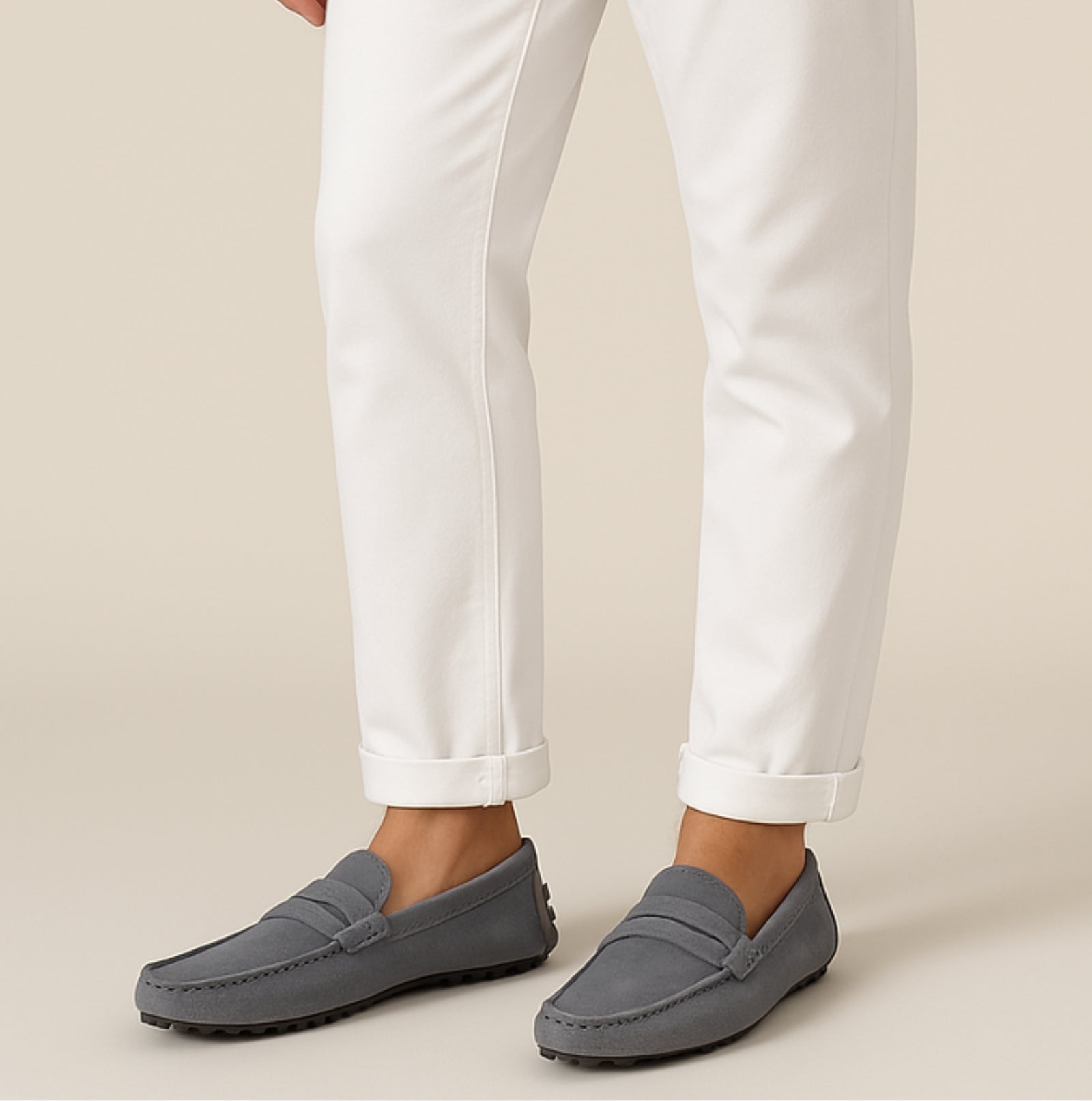 Komfortable slip-on loafers til mænd i slidstærk blanding til daglig brug 6