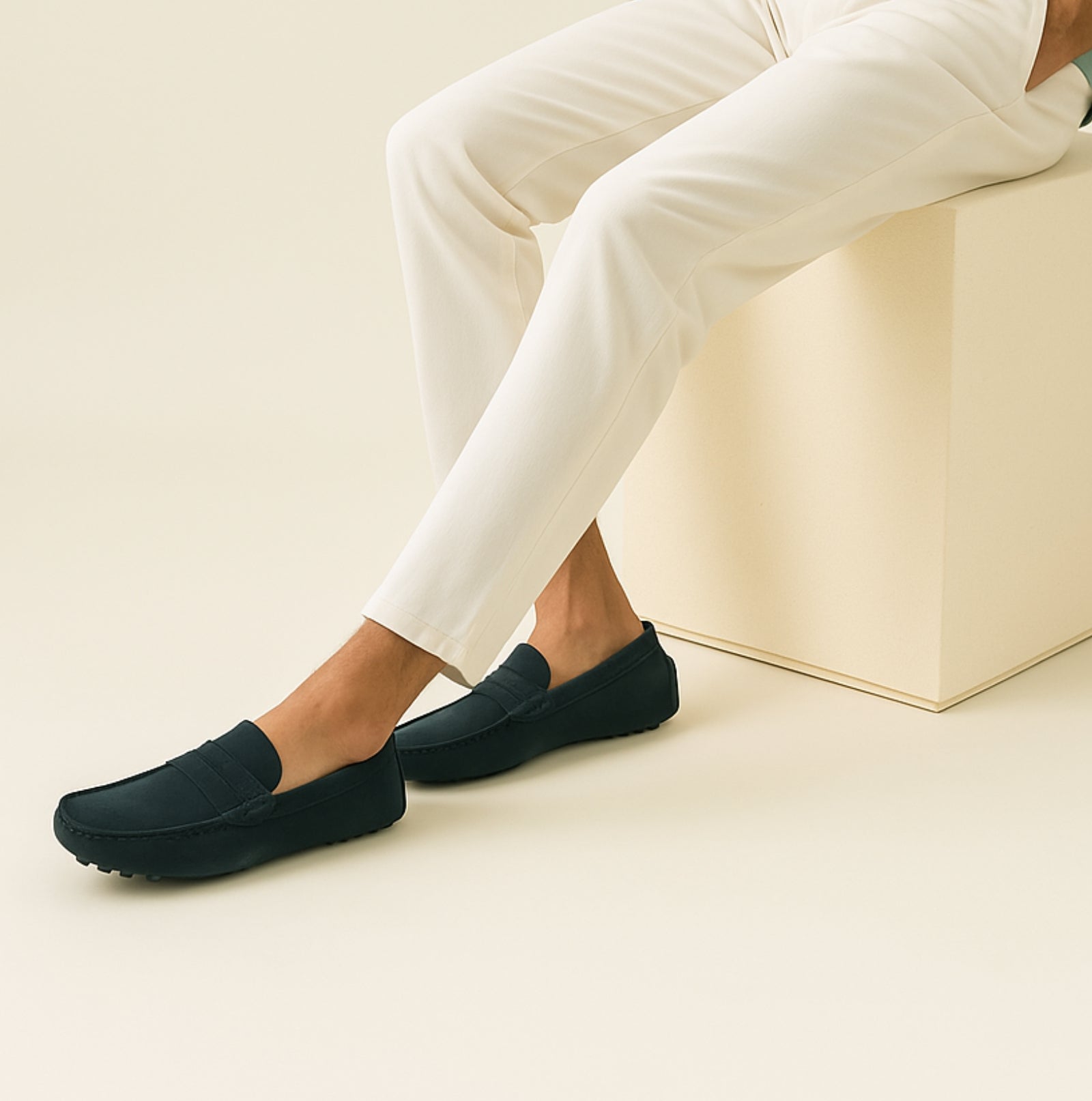 Komfortable slip-on loafers til mænd i slidstærk blanding til daglig brug 8