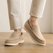 Komfortable slip-on loafers til mænd med tekstilblanding i overdelen 1