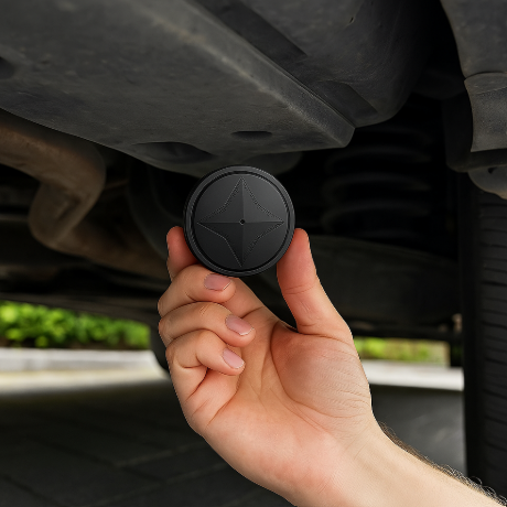 Kompakt magnetisk GPS-tracker – Sporing i realtid af køretøjer, kæledyr og værdigenstande – USB-genopladelig 1